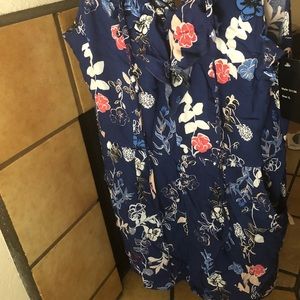 Blue floral Hype romper